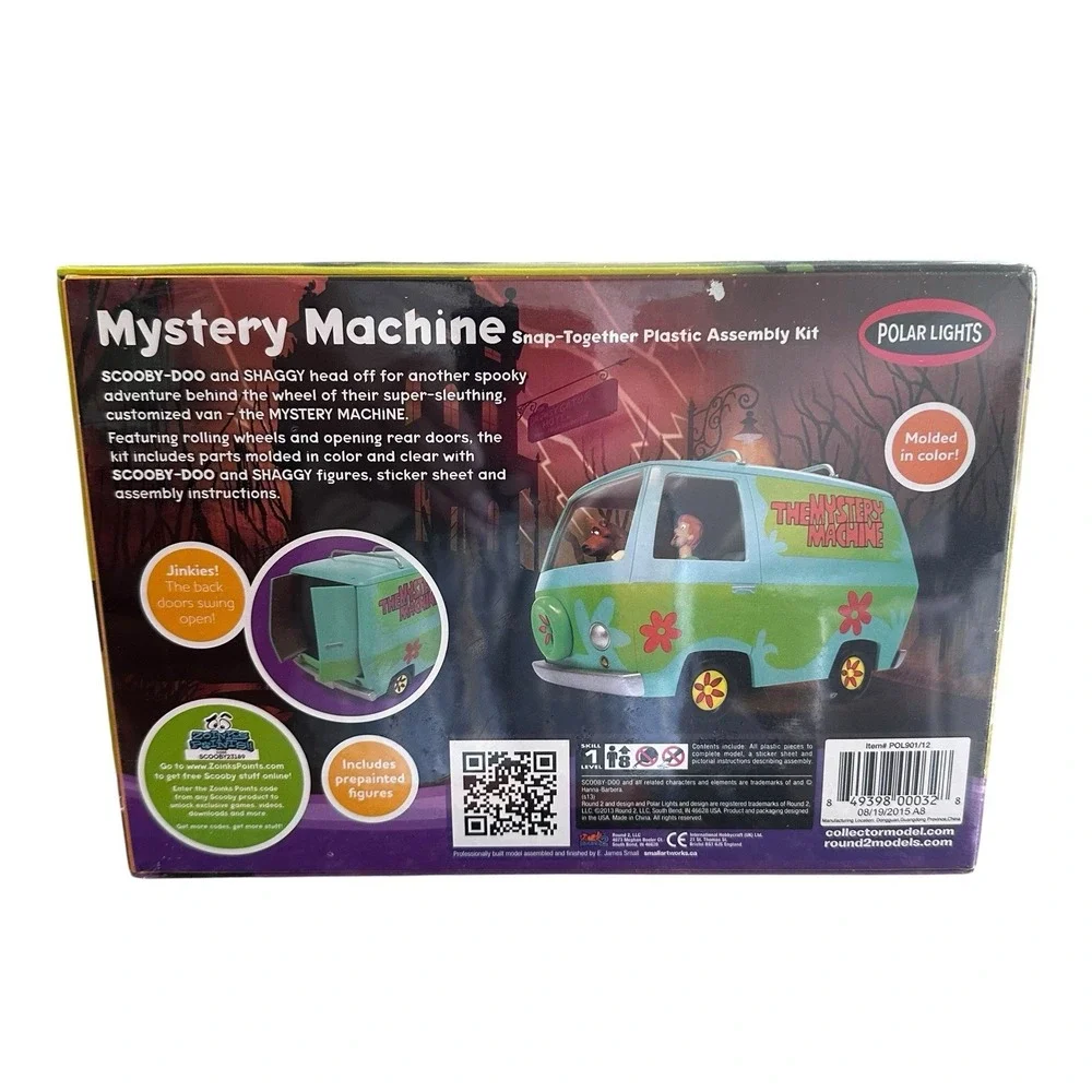 Polar Lights Snap Scooby Doo Mystery Machine  Kit # POL901M/12 Factory‎ Sealed